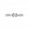 Solitario en oro blanco con diamante de 0.20 ct