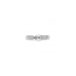 Solitario en oro blanco con diamante 0.13 ct