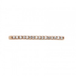churumbela "Riviera" oro rosa de 14K con 0.10 ct