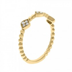 Churumbela con diamantes en 14k 1.60 gr