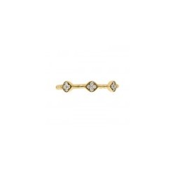 Churumbela con diamantes en 14k 1.60 gr