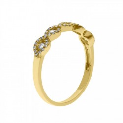 Churumbela en oro amarillo de 1.80 gr 0.36 ct