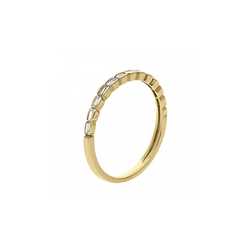 Churumbela en oro amarillo de 14K 1.30 gr 0.22 ct