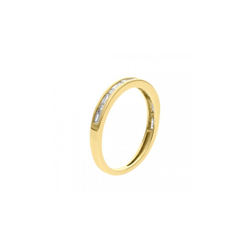Churumbela en oro amarillo de 14K 1.80 gr 0.33 ct