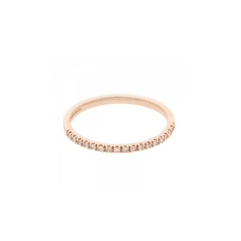 Fina churumbela en oro rosa de 14k 0.26 ct