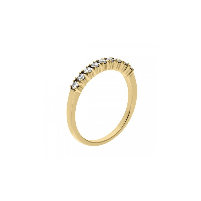 Clásica churumbela Rivieré de diamantes 0.55 ct