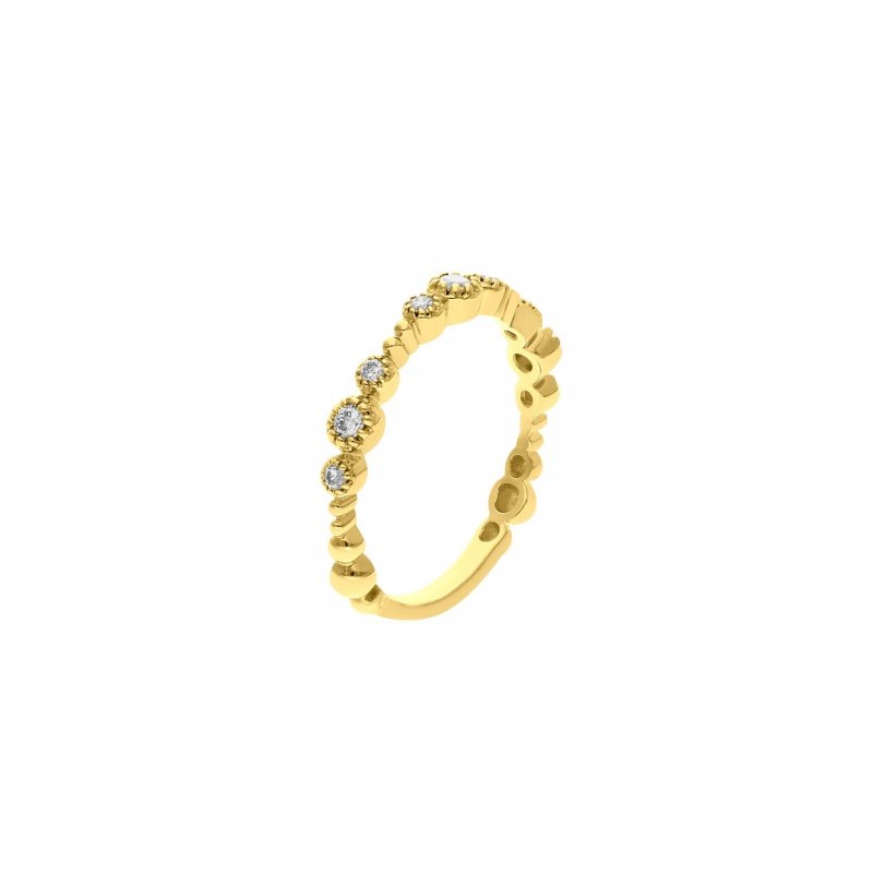 Churumbela estilo rosetas de diamantes 0.23 ct