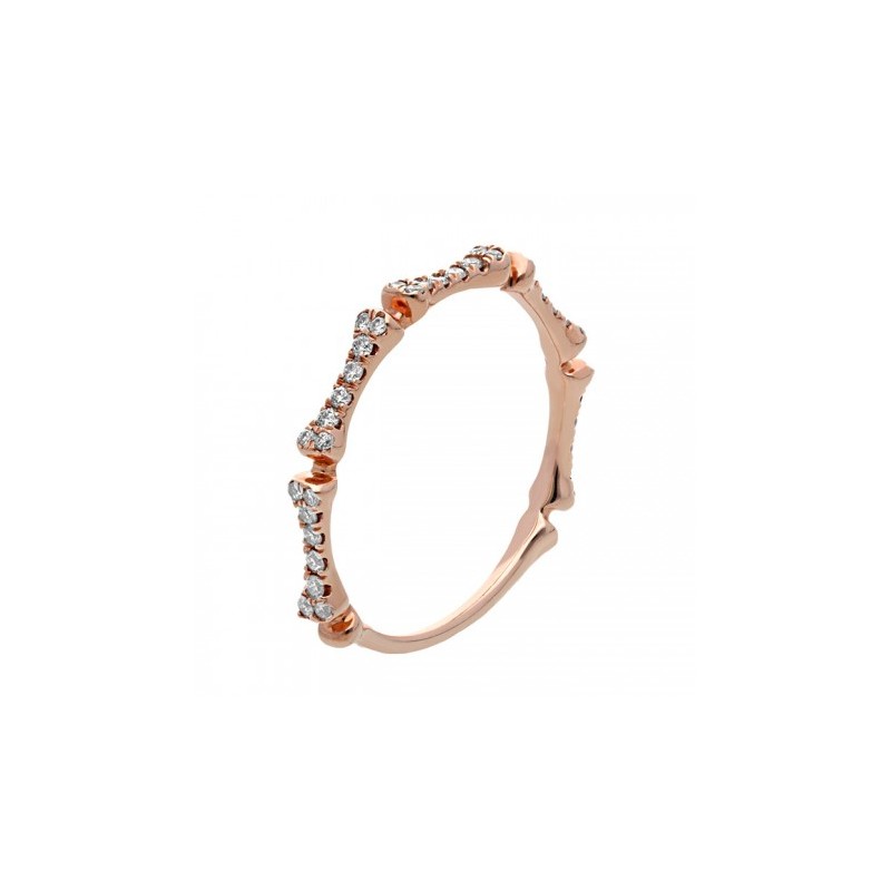 Churumbela en oro rosa de 14K