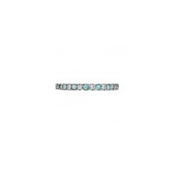 Churumbela en Oro Blanco de 14K de turmalinas