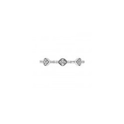 Anillo de diamantes en oro de 14K