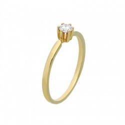 Anillo solitario de 0.07 ct de diamante