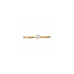 Anillo solitario con diamante 0.09 ct