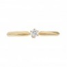Anillo solitario con diamante 0.09 ct