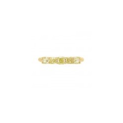 Anillo Fancy Diamante amarillo en 14K
