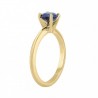 Anillo solitario con Zafiro central