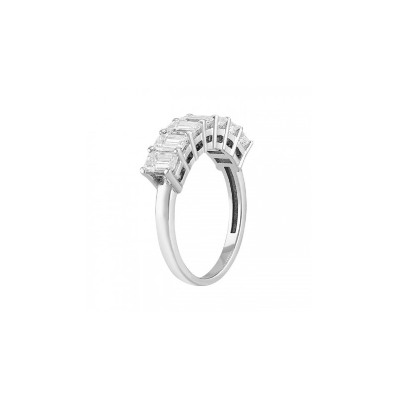 Churumbela diamantes baguette en 14K