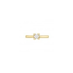 Solitario en oro amarillo de 14K