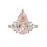 Anillo con Morganita en 14K
