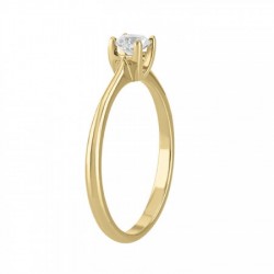 Anillo solitario con diamante