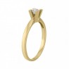 Solitario en oro amarillo de 14K