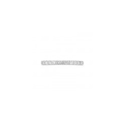 Churumbela con diamantes en oro blanco de 14K