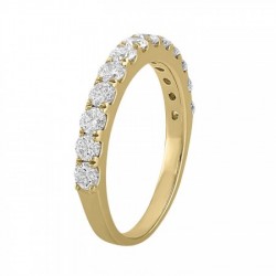 Churumbela en oro amarillo con diamantes en 14K