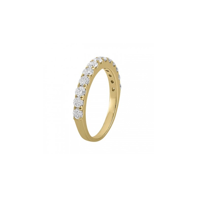 Churumbela en oro amarillo con diamantes en 14K
