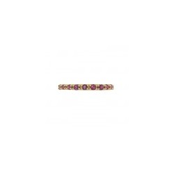 Churumbela de rubis naturales en 14K