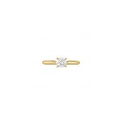 Anillo solitario con Diamante 14K