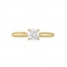 Anillo solitario con Diamante 14K