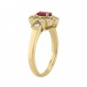 Anillo fancy en oro amarillo de 14K