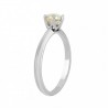 Solitario en oro blanco de 0.46 ct