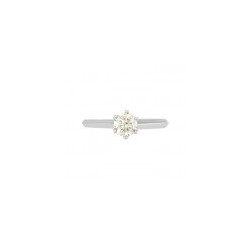 Solitario en oro blanco de 0.46 ct