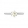 Solitario en oro blanco de 0.46 ct
