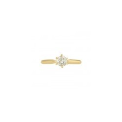 Anillo solitario en oro amarillo 0.39 ct