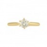 Anillo solitario en oro amarillo 0.39 ct