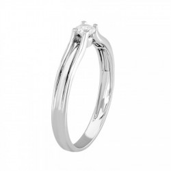 Anillo solitario en 14K