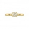Anillo solitario en oro amarillo de 14K