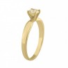 Anillo solitario en oro amarillo de 14K