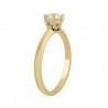 Anillo solitario en oro amarillo de 14K