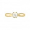 Anillo solitario en oro amarillo de 14K