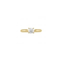 Anillo solitario en oro amarillo con 0.54 ct