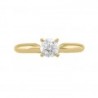 Anillo solitario en oro amarillo con 0.54 ct