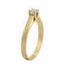Anillo solitario en oro amarillo 14K
