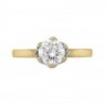 Anillo solitario en oro amarillo 0.71 ct