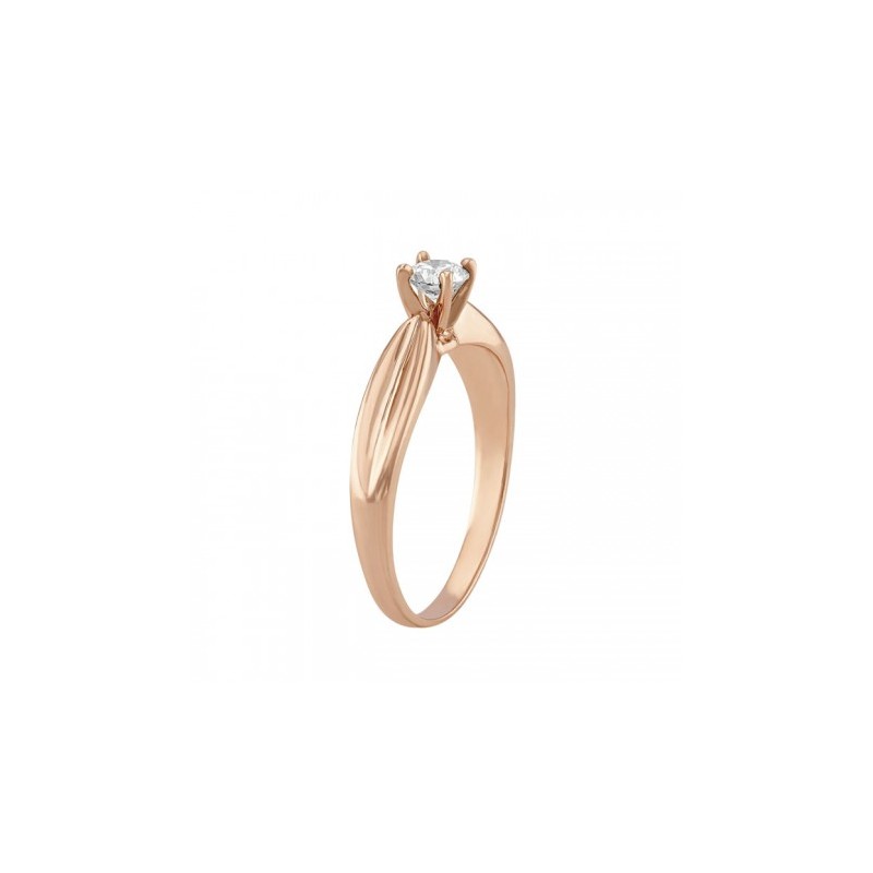Anillo solitario 14k