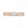 Anillo solitario 14k