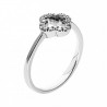 Hermoso anillo en diamantes 14K 0.16 ct