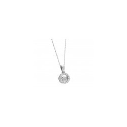 Gargantilla con dije en 14K de 0.25 ct