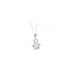 Dije para niño en 14k con diamante de 0.03 ct